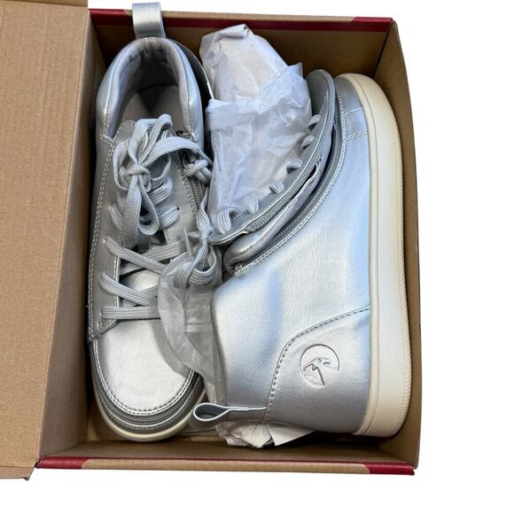 BILLY adaptive silvers sneaker lace mid top size 7 NWT - Picture 12 of 16